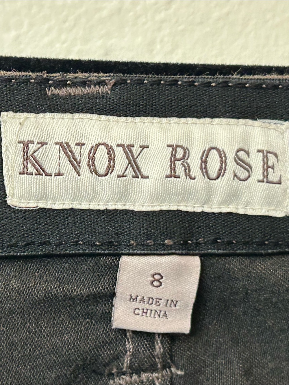Knox Rose Chocolate Brown Zip-Front Pants size 8 - Picture 4 of 7